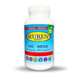 Seuren Nutrients | Iso Meno (Wechseljahre) 200 Kapseln Glutenfrei | Laktosefrei | Ohne Zusatzstoffe | Laborgeprüft | Vegan und Zuckerfrei (100% natürlich)