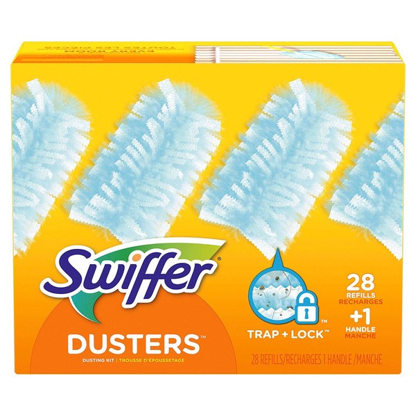 Swiffer Dusters Dusting Kit, Starter Kit 1 Handle & 24 Duster Swiffer Refills