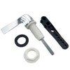 Hanforede 1 Pack Chrome Plated Replacement Toilet Tank Handle, Universal
