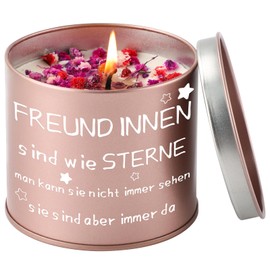 PRSTENLY Geschenke für Freundin, 9OZ Stumpenkerzen Mit Spruch Geschenk Ideen Freundin Geburtstag Hochzeitstag, Geburtstagsgeschenk für Beste Freundin Freundschaft Freundinnen