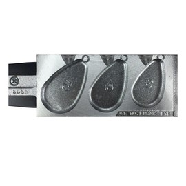 Do It Mold No Roll Sinker with Wire Eyes Size 3, 4 and 5 oz. Do it Mold 3530 Cavities 3 Total