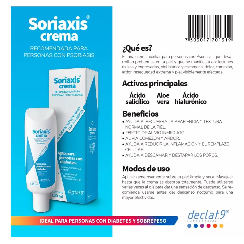 declat.9 Kit De 6 Soriaxis Crema Cuidado De La Piel