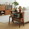 Nakamukaku Living Room end Tables, Sofa Table, Wood with Storage
