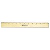 Westcott 05011 Beveled Edge Wooden Ruler, 12 Inch