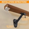 6 Pack Handrail Stair Brackets, Heavy Duty Hand Rail Bracket