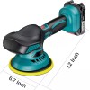 21V Cordless Car Polisher 6Speed Wireless Electric Polish Waxing Machine
