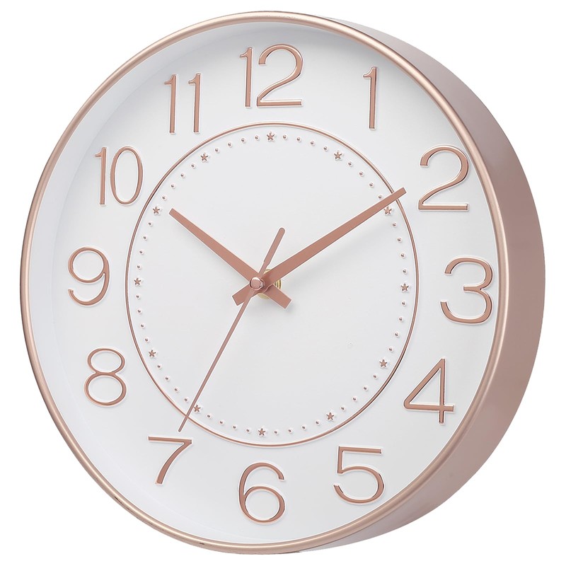 HZDHCLH Wall Clock, Quiet, Continuous Second Hand, Simple, Small, Diameter