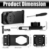Keyless Hasp Latch Lock, 3-Digit Cabinet Combination Lock, Mechanical Password