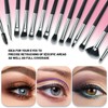 Maymerry Eyeshadow Brushes, Makeup Brushes for Eyeshadow, Blending, Eyebrow, Eyeliner,