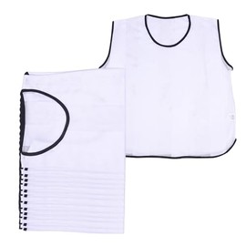 A2Z 12 Pack Sports Training Mesh Bibs Lightweight Comfortable - Sports Bibs White 12 Pack S/M/L