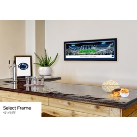 Penn State Football, Stripe the Stadium - 42x15.5-inch Panoramic Select Framed Picture with Mat