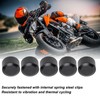 10PCS Motorcycle Head Bolt Cover Black Flat CNC Aluminum Engine