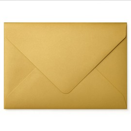 Cranberry C5 Gold Envelopes 162x229mm, 10 Pack