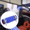 2PCS Silicone Upper Radiator Hoses with Clamps 2.5" ID Compatible