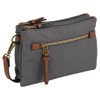 camel active Bari Damen Umhängetasche Crossbody Bag Klein Grau