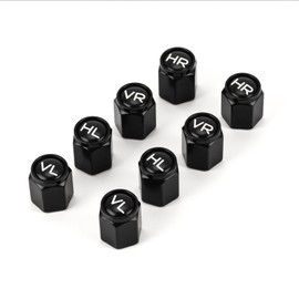 Xzenuo Car Valve Caps, Aluminium Metal Car Valve Cap with Labelling, Tyre Valve Caps, 8 Pieces Car Tyre Valve Caps Covers, Tyre Marker for Storing Tyres for Cars, SUVs