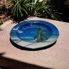 Decorative Tray Printed Plate Game Table Beach Time Design Side