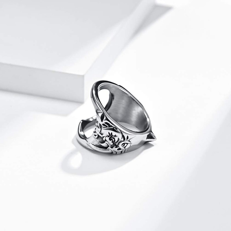 WOYNJI Stainless Steel Creative Versatile Finger Bottle Opener Ring for