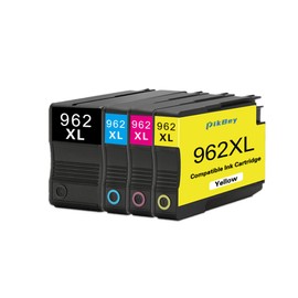962XL High Yield Ink Cartridges Combo Pack (4-Pack, Black/Cyan/Magenta/Yellow) Compatible 962 XL Ink Cartridges Replacement for HP OfficeJet Pro 9020 9022 9025 9026 9010 9014 9015 9018 Printer