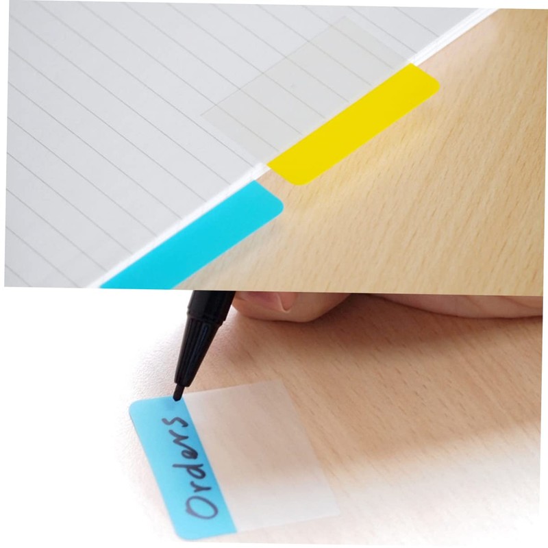 Operitacx 3pcs Bookmarks Stickers Stationery Reading Accessories Writable Tabs Office