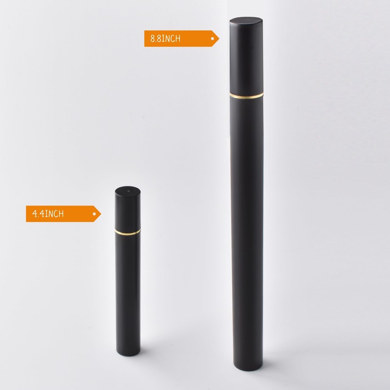 Black ABS Incense Storage Tube, 4/8 Inch Airtight Sealed Incense