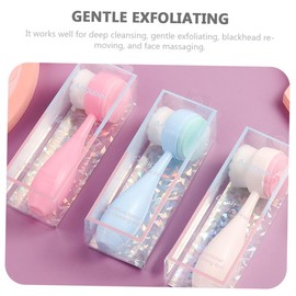 BIUDECO Double-sided Face Brush Pore Cleansing for Women Deep Cleaning Facial Brush Blackhead Removal