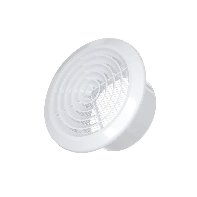 DOSPEL KOS 125 Ventilation Grille Round, Bathroom, Kitchen Grille, Plastic,
