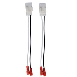 2 Pack 72-6514 Speaker Wire Harness Adapter Plug Compatible with Jeep Wrangler Chrysler Town & Country Speaker Harness Adapter Compatible with Dodge Dakota Front Rear Door Speaker Wire Harness Adapter