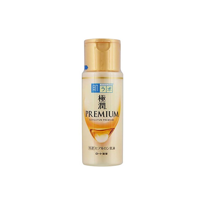 Hadalabo Gokujun Premium Hyaluronic Milky Lotion, 4.9 fl oz (140