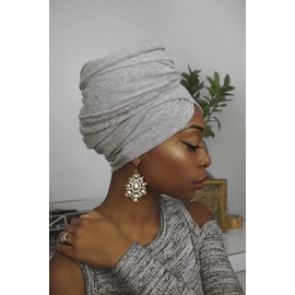 HOMELEX Head Wraps Turbans Stretch Jersey Knit Headwraps Wrap Turban Scarf Tie for Women