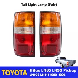 Diamond For Toyota Hilux SR5 LN80 LN106 Pickup 89-95 Tail Light Rear Lamp +Bulb LR 9a46