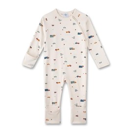 Sanetta Boys Romper Beige | Practical and Comfortable Organic Cotton Romper for Boys. Baby Jumpsuit, beige, 68