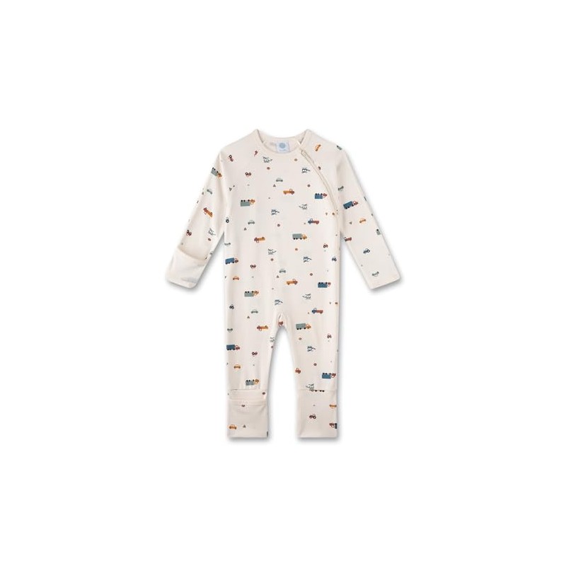 Sanetta Boys Romper Beige | Practical and Comfortable Organic Cotton