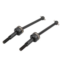 RC Drive Shaft, 2 Pieces Black Metal CVD Transmission Shafts Front and Rear for HPI RS4 Sport 3 1/10 RC Model Car (Black)