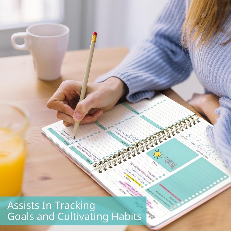 Undated Weekly Planner, Weekly To Do List Notebook with Goal