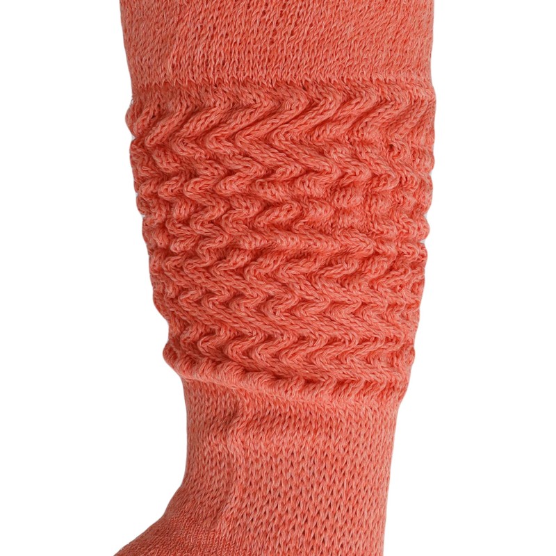 AWS/American Made Slouch Socks Cotton Scrunch Knee High Extra Long