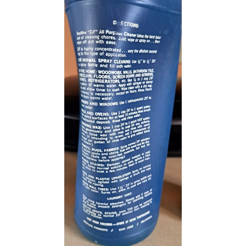 Bestline Products ZIF BioDegradable All-Purpose Cleaner 32 oz Concentrate