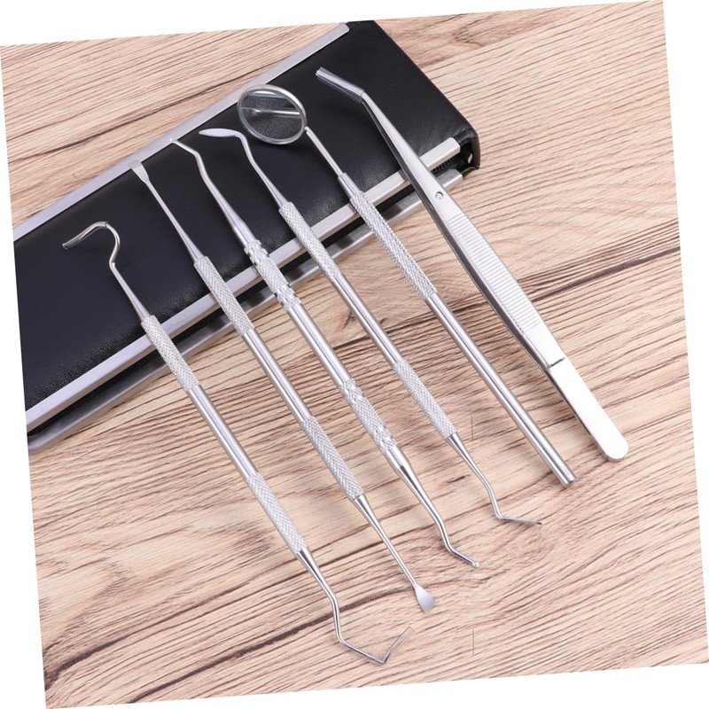 TOVINANNA Care Set 6pcs Stainless Steel Kit Dentist Teeth Kit