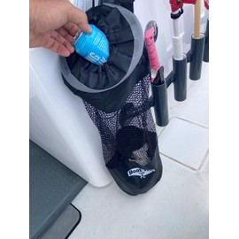 Boat Trash Bag Can Reuseable Washable Mesh and Nylon/Polyester by Boat Trix Multiple Sizes and Models (Slim Line, Medium)