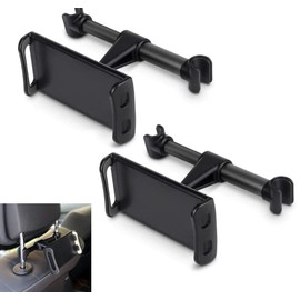 MAGIC SELECT 2 x Tablet Holder Car 360° Adjustable Headrest Mount Universal Car Headrest Holder for Smartphones and Tablets from 4.4 ~ 11 Inches