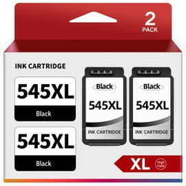 PG-545 XL (2 Schwarz) 545XL Black Patronen Ersatz für Canon Druckerpatronen 545 546 PG-545XL für Canon TS3350 TS3450 MX495 MG2555S TS3150 MG2550 MG2950 iP2850 TR4550 TS205 TS305