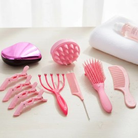 Cepillo Para Cabello Rizado Y Modelado Mujer Kit De Peines