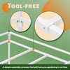 HECASA 4' x 4' Rolling Flood Table Tray Stand for