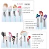 Juego de brochas de maquillaje de 15 piezas con 3