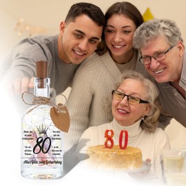 Vetbuosa Gifts for 80th Birthday Woman Man, 80th Birthday Decoration LED Bottle Light, 1945 80th Birthday Gifts for Her, Creative 80th Birthday Gifts for Mum, Dad, Friends