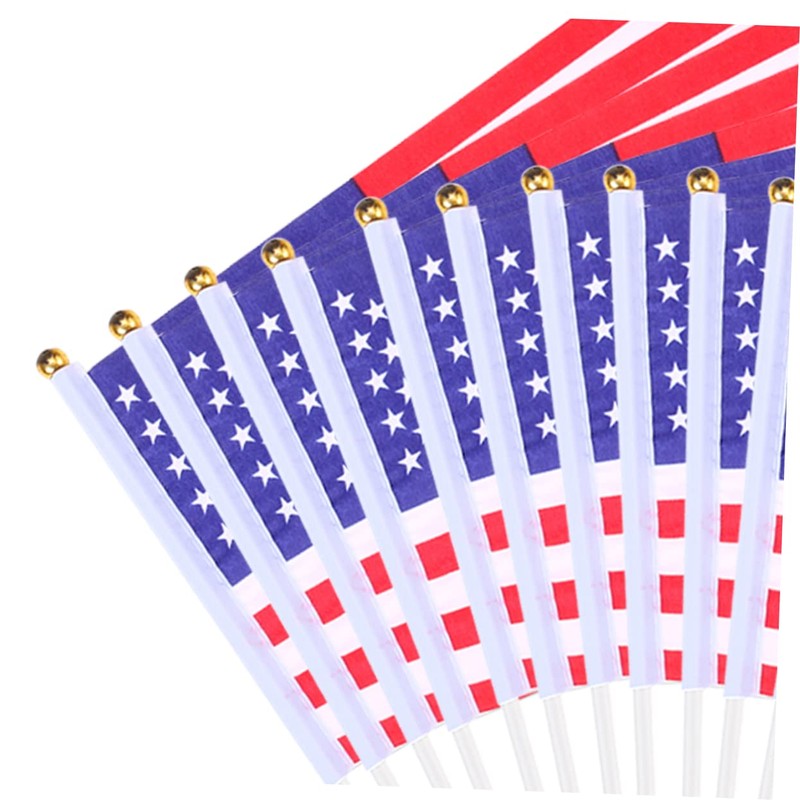 Kisangel Sets American Flags Waving Hand Flags Small American Us