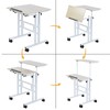 soges 23.6inches Height Adjustable Desk Laptop Desk on The Wheels,