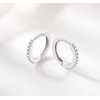 3 Pairs of Hoop Earrings Silver Earrings for Women, Small