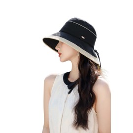Women's Straw Hat, Black