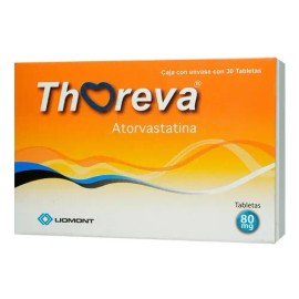 Thoreva Tabletas 80 Mg, 30 Tabletas